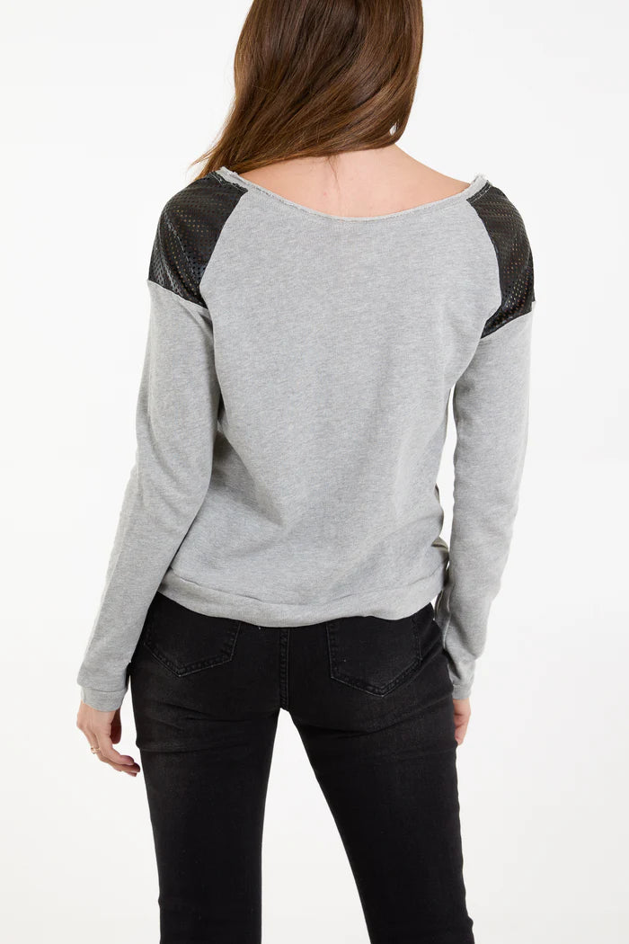 Siena Mesh Sweat Top