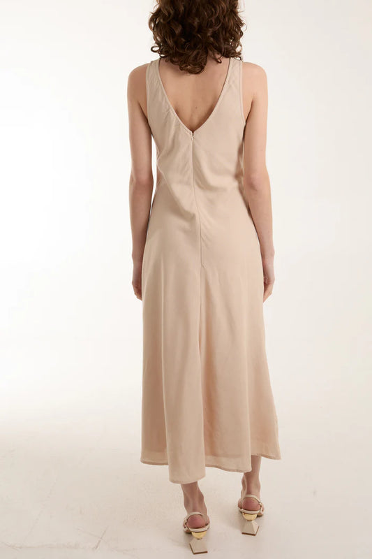 Ivy Bias Cut Midi Dress