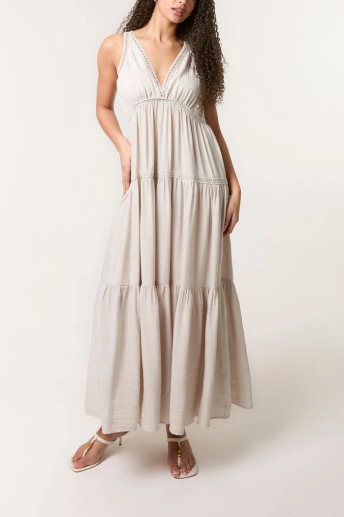 Amaléa Laced Detailed Ankle Length Dress