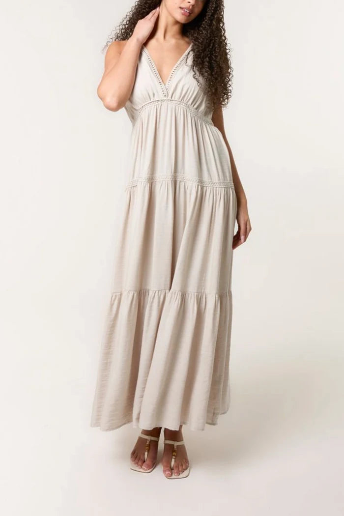 Amaléa Laced Detailed Ankle Length Dress