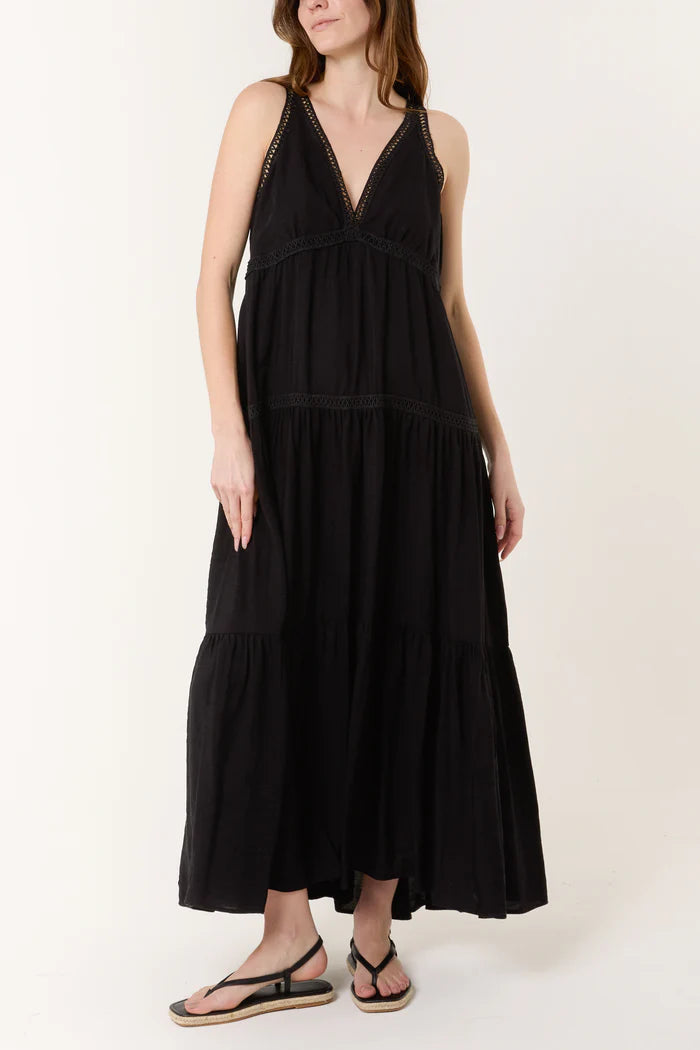 Amaléa Laced Detailed Ankle Length Dress