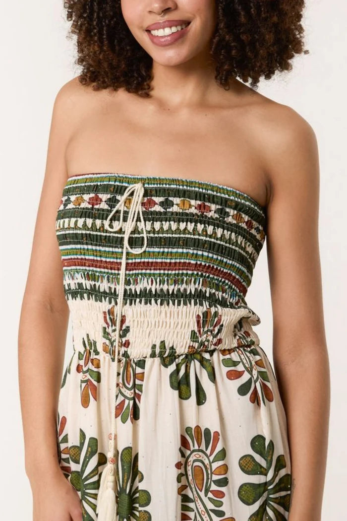 Amara Bandaeu Strapless Jumpsuit