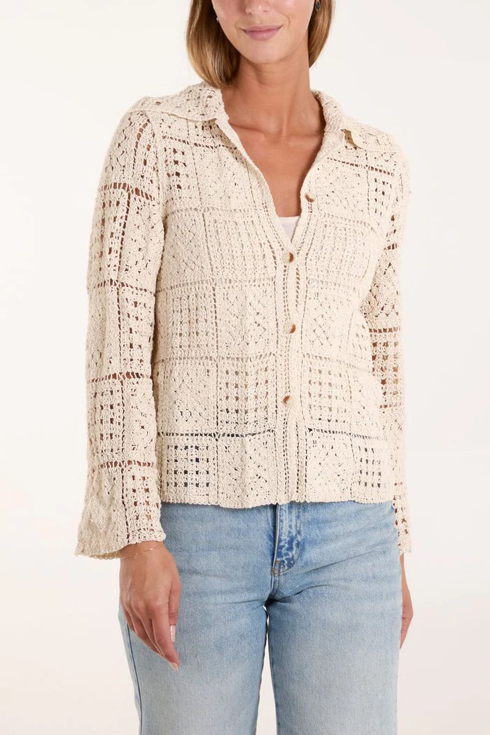 Isla Square Crochet Shirt