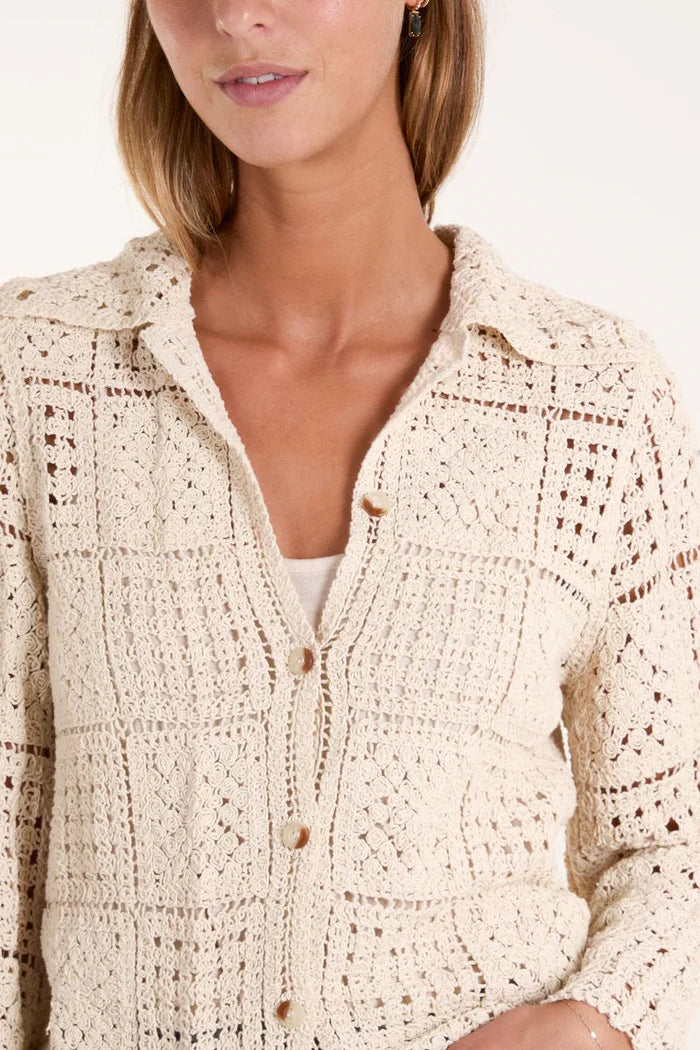 Isla Square Crochet Shirt
