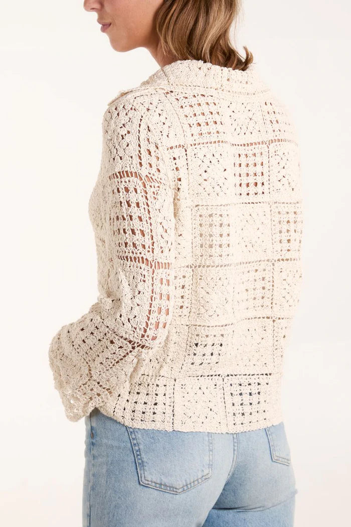 Isla Square Crochet Shirt