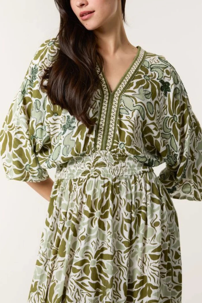 Willow V Front & Back Maxi Dress