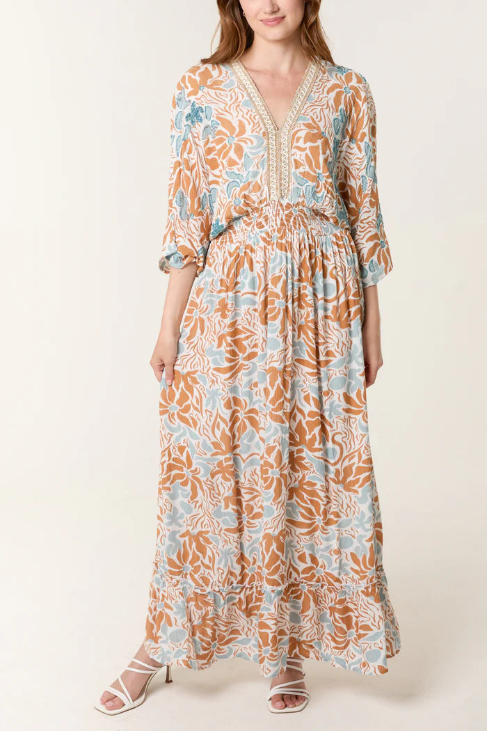 Willow V Front & Back Maxi Dress