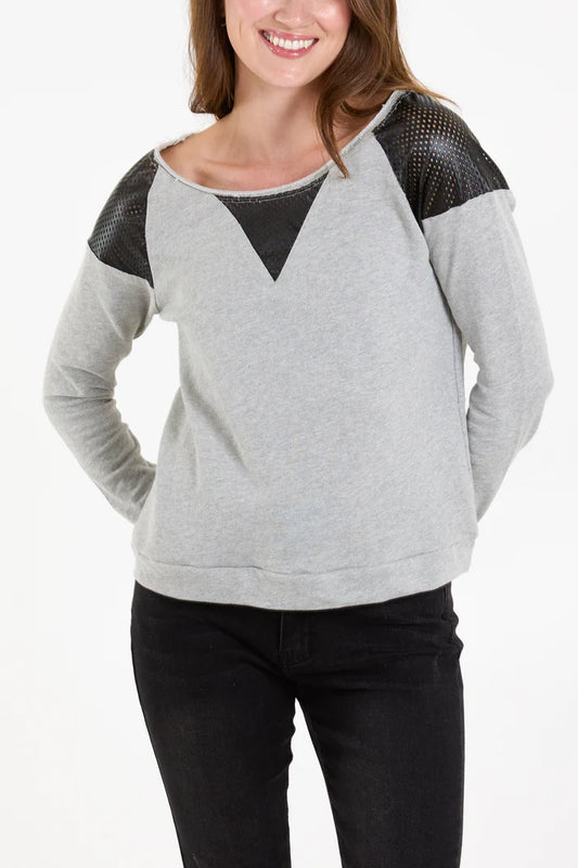 Siena Mesh Sweat Top