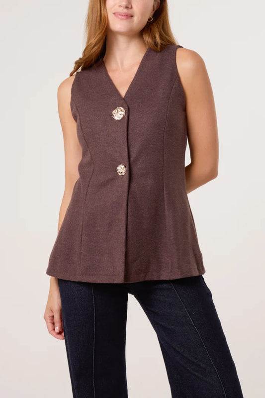 Viola Buttoned Waistcoat