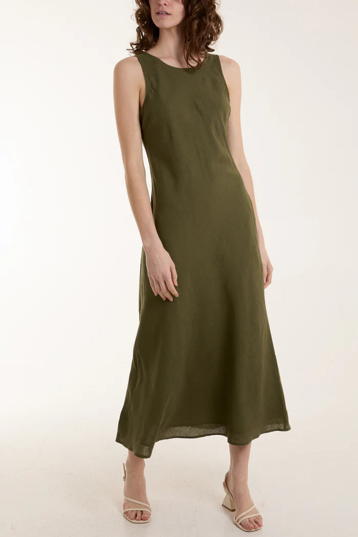 Ivy Bias Cut Midi Dress