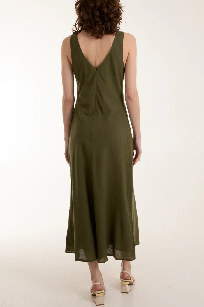 Ivy Bias Cut Midi Dress