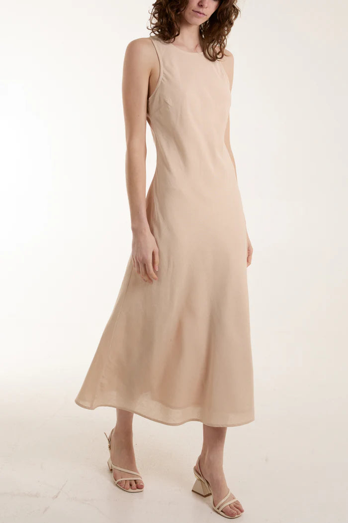 Ivy Bias Cut Midi Dress